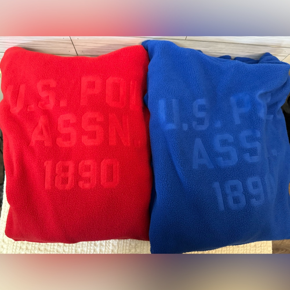 U.S. Polo Assn. Hoodie Bundle - Blue and Red